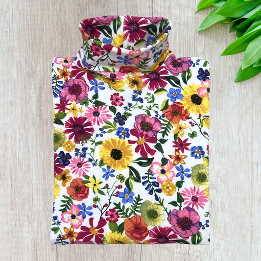 Gorgeous Garden Roll Neck Skivvy
