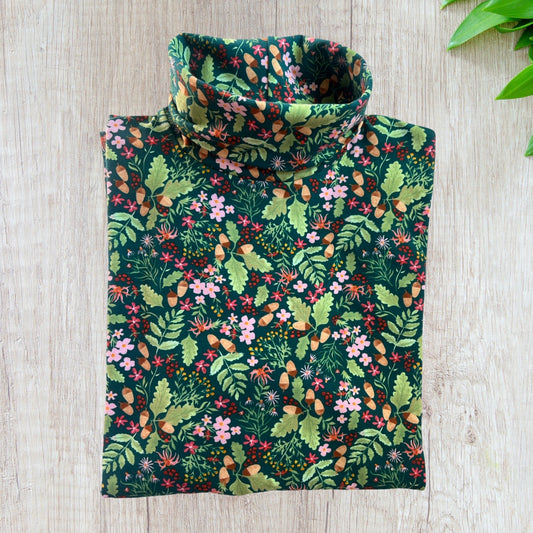 Woodlands green Roll Neck Skivvy