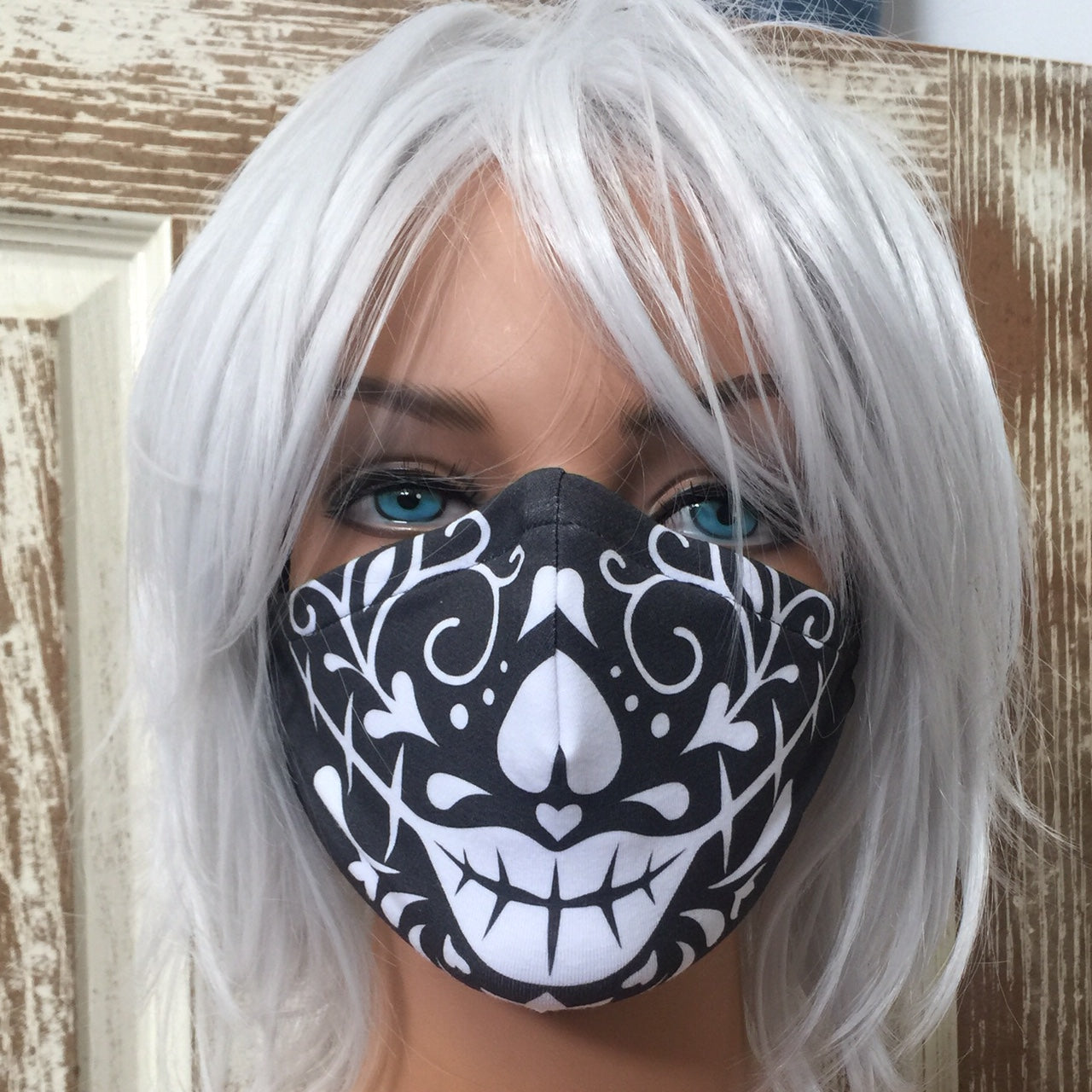 Face Mask Black Sugar Scull