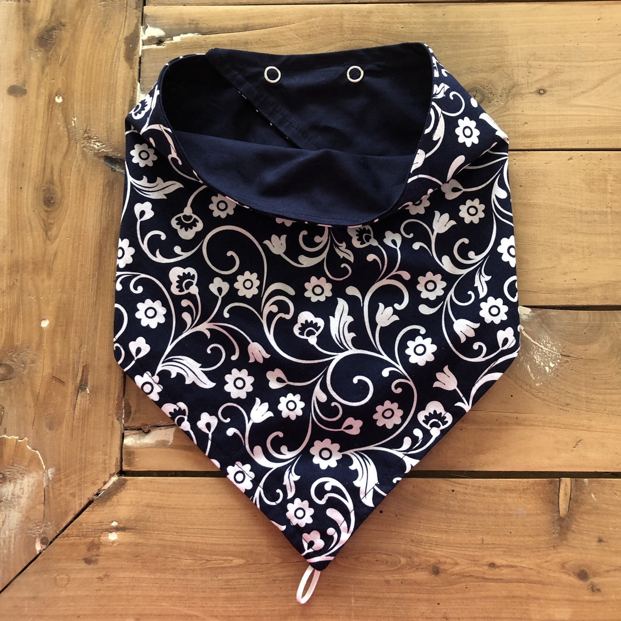 Neckerchief Navy Scroll