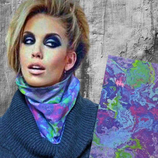 Ocean Marble Skivvy Neck