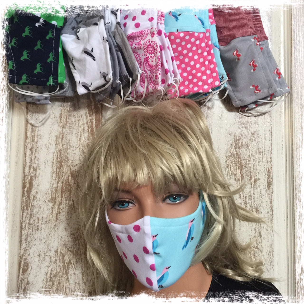Washable Cotton Face Masks 4 Pack