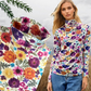 Autumn Bloom Roll Neck Skivvy