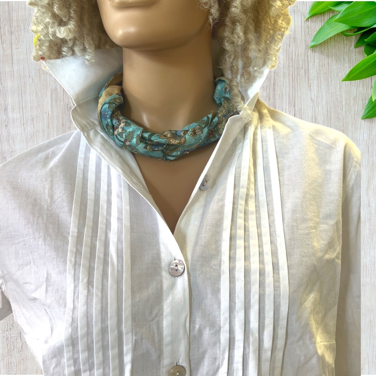 Turquoise epic floral Neckerchief