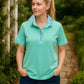 Mint Blossom Short Sleeve Polo Top