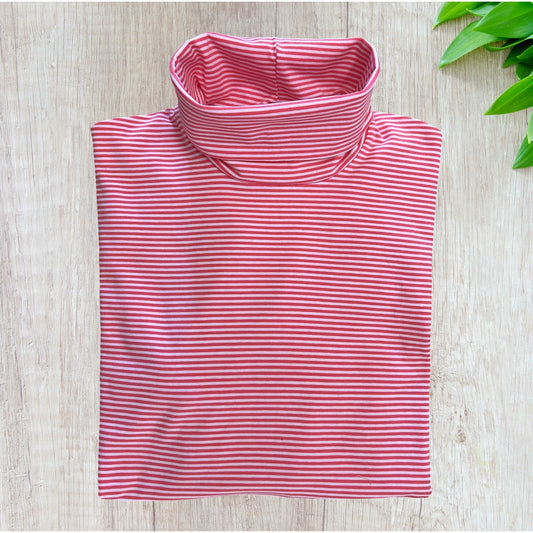 Pink stripe roll neck Skivvy