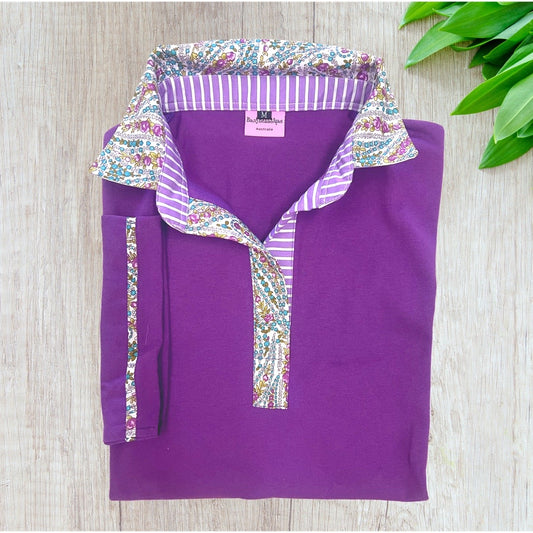 The Colour Purple Short Sleeve Polo Top