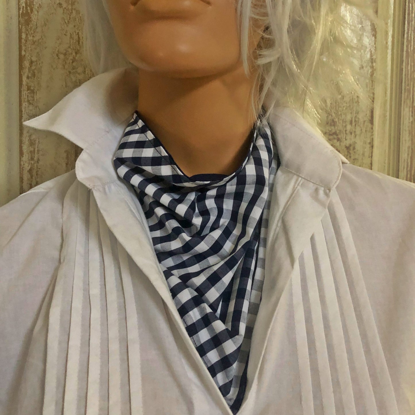 Neckerchief navy gingham