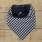 Neckerchief navy gingham