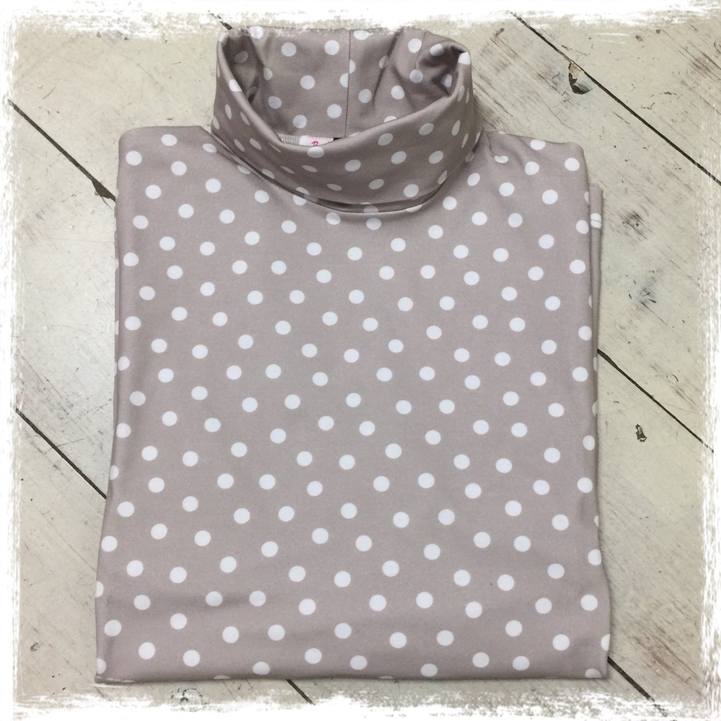 Beige with White Spot Skivvy