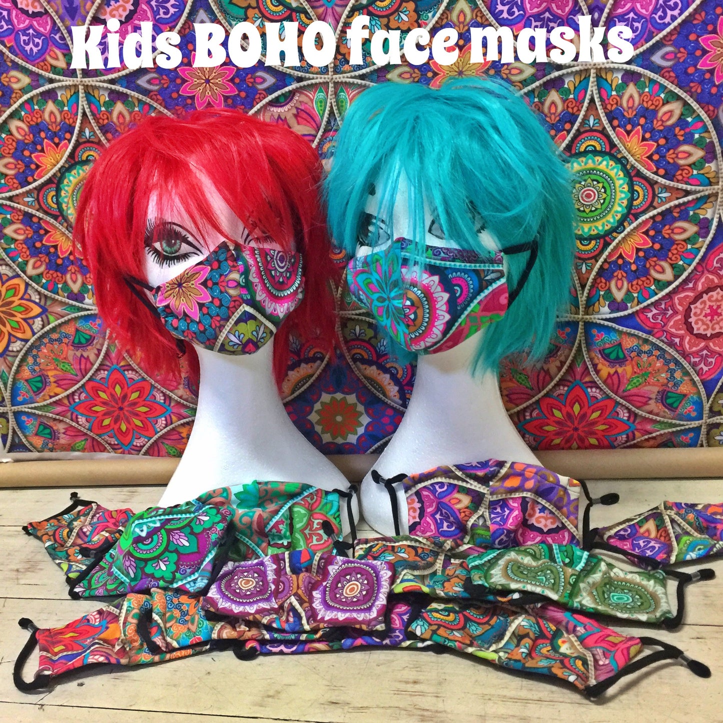 BOHO Face Masks 4 Pack