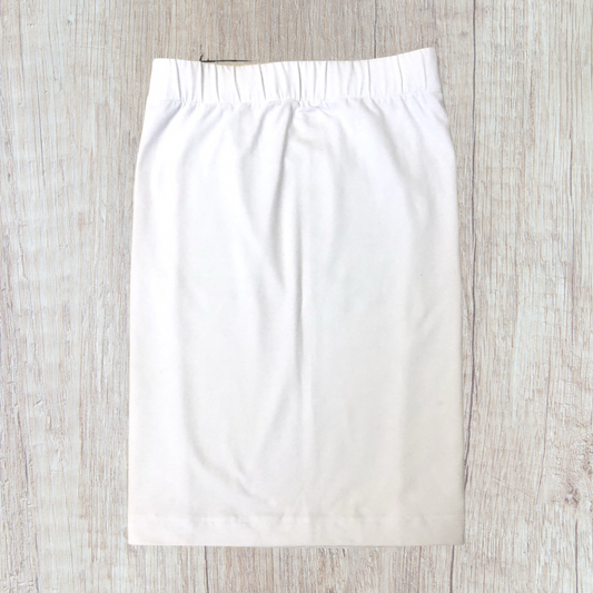 Cotton Lycra Tube Skirt White