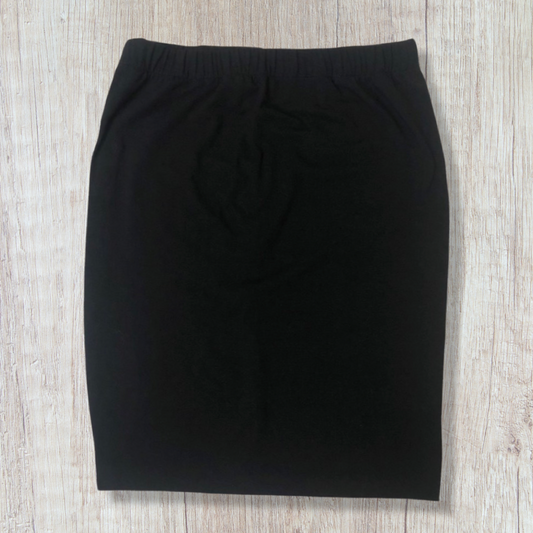 Cotton Lycra Tube Skirt Black