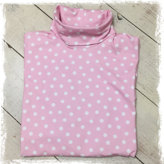 Plain Pale Pink with White Spot Skivvy