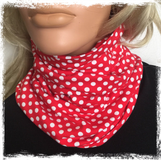 Red with White Spot Magic Skivvy Neck